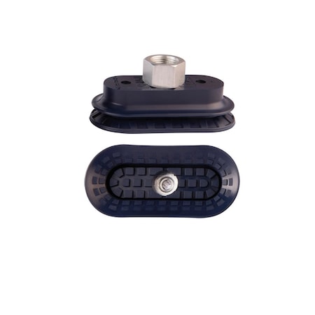 Fipa Bellows vacuum cup oval 85x40 mm, NBR blue, fitting G3/8-female 138.85x40.031.1